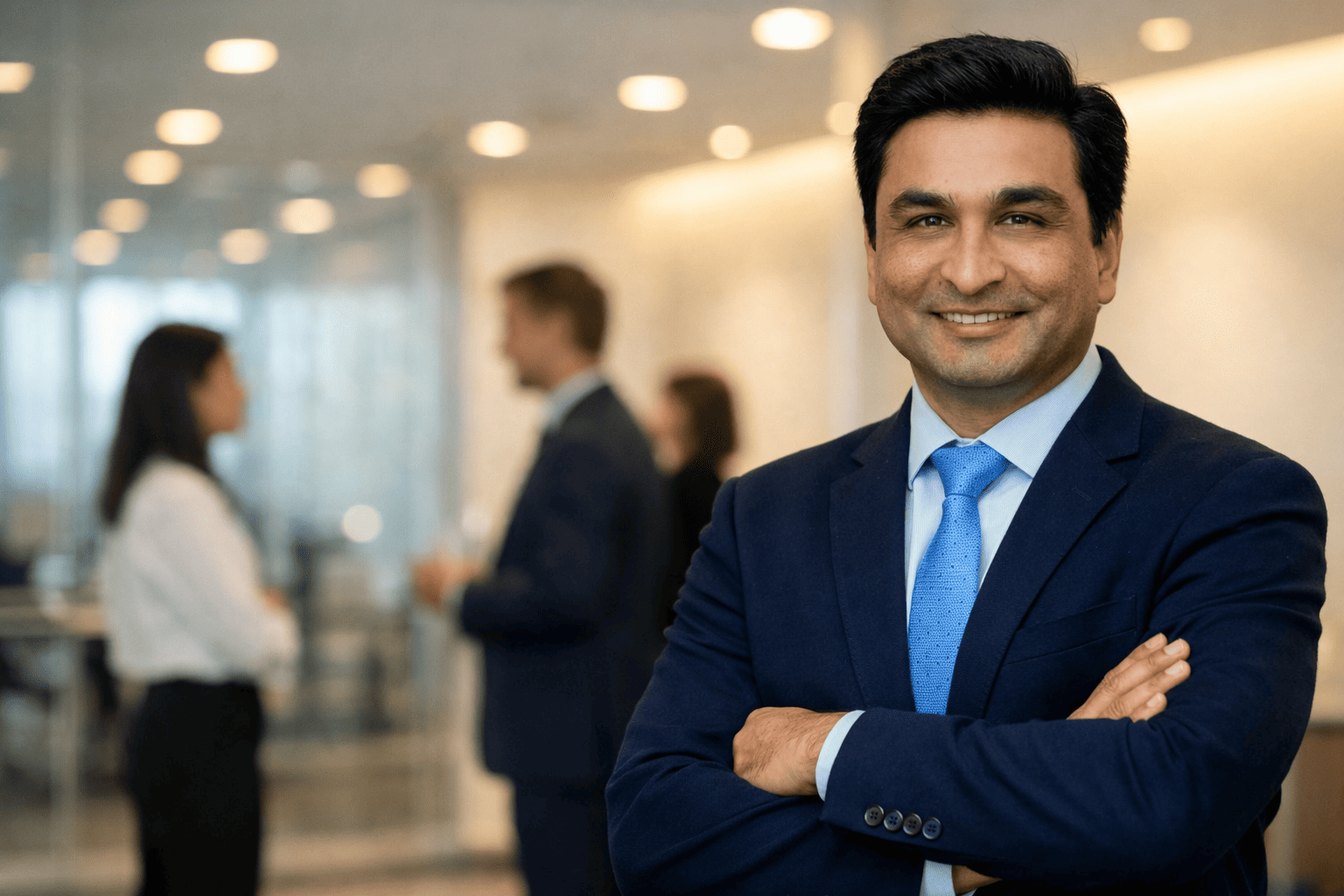 Professional hero image of man working on laptop